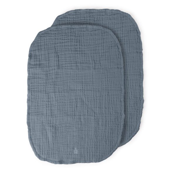 Sebra – Hydrofiele Doeken voor Aankleedkussen 2-pack – Forest Lake Blue
