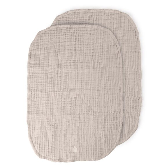 Sebra – Hydrofiele Doeken voor Aankleedkussen 2-pack – Jetty Beige