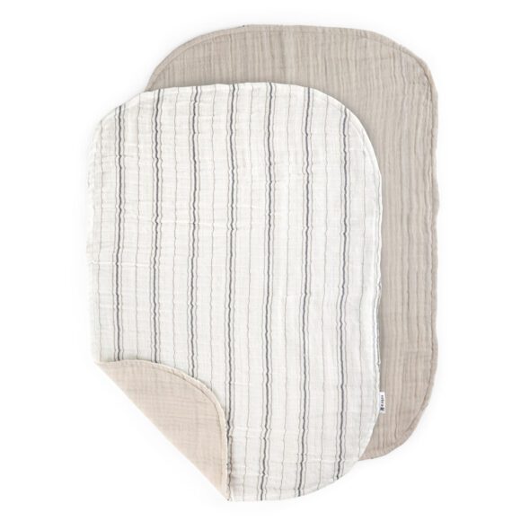 Sebra – Hydrofiele Doeken voor Aankleedkussen 2-pack – Cream Stripe