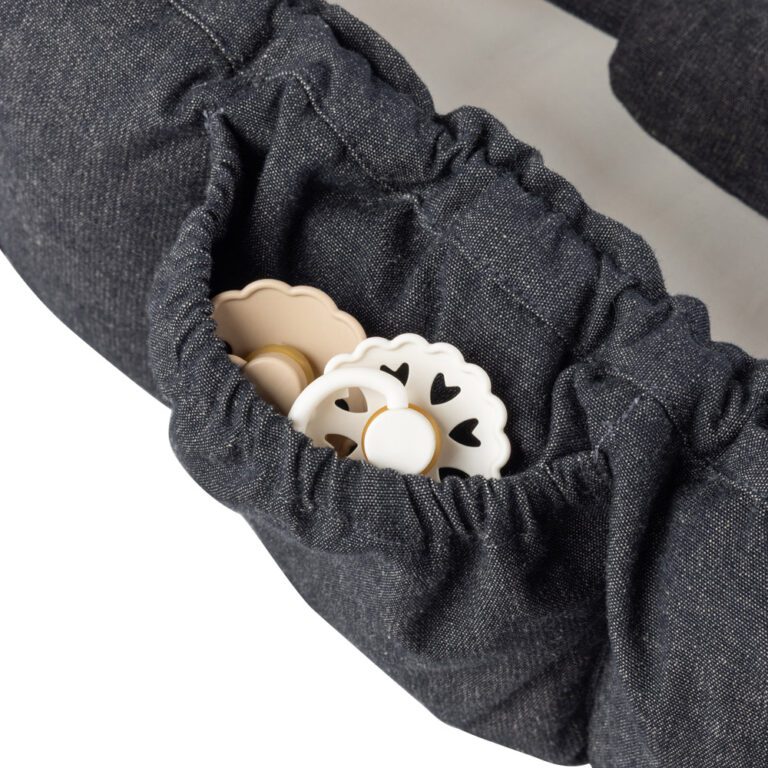 Sebra - 3-in-1 Babynest - Dark Grey Melange