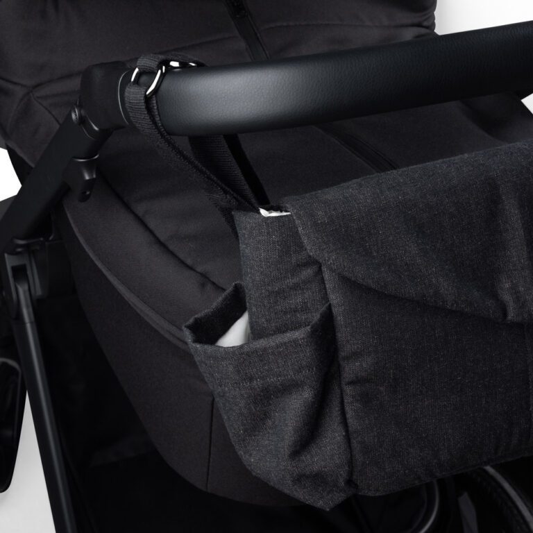 Sebra - Kleine Luiertas voor Onderweg - Dark Grey Melange