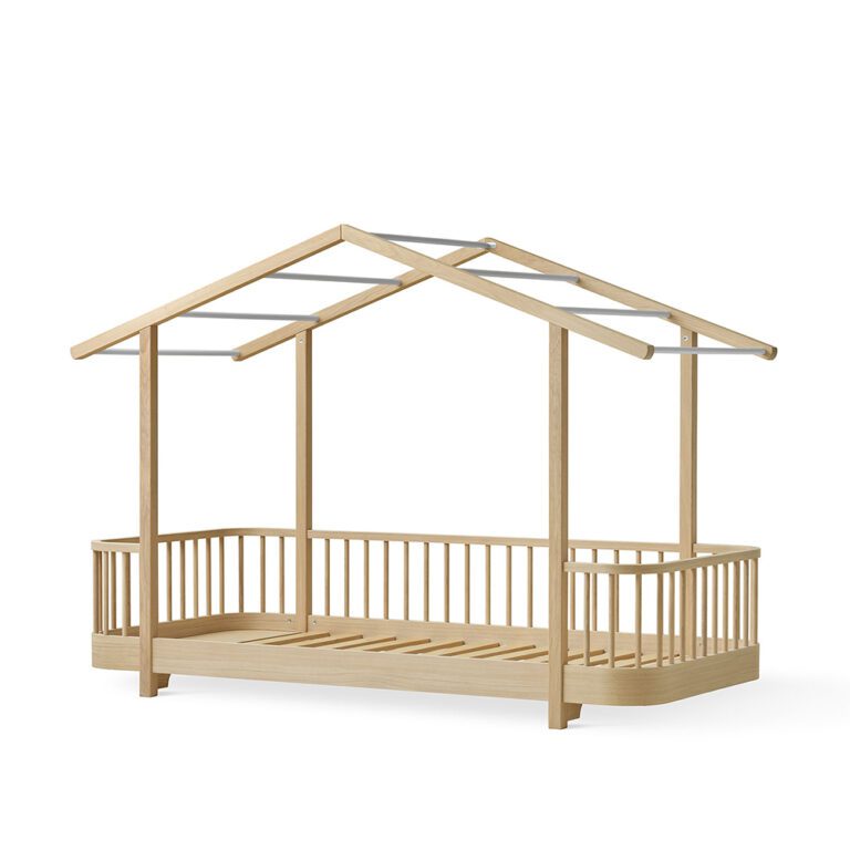 Oliver Furniture - Wood Original House Bed - Eikenhout, 90 x 200 cm