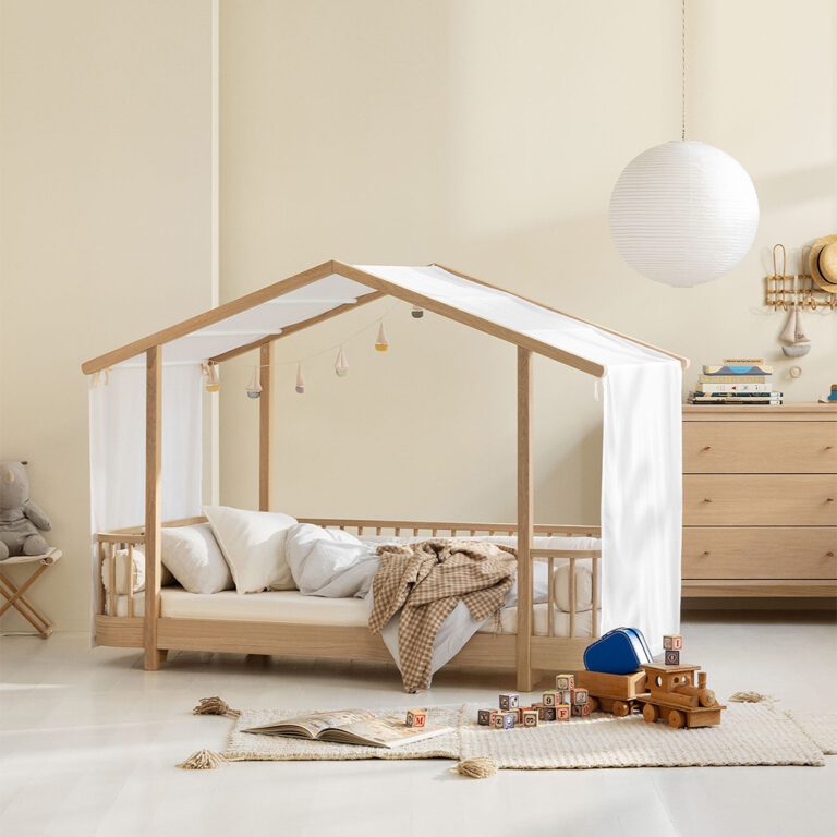 Oliver Furniture - Wood Original House Bed - Eikenhout, 90 x 200 cm