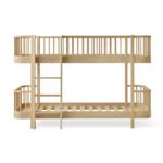Oliver Furniture - Wood Original Low Bunk Bed - Eikenhout, 90 x 200 cm