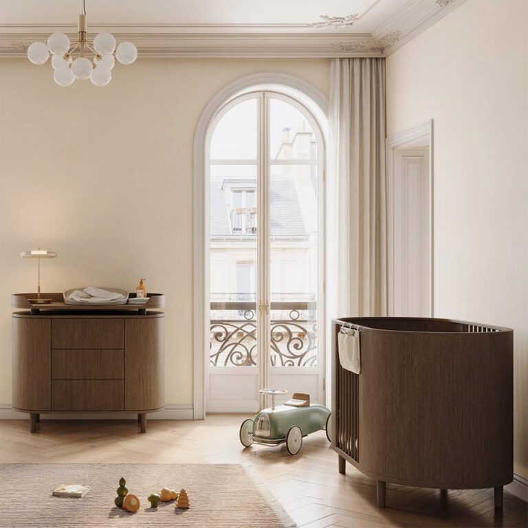Kas Kopenhagen - Kai Babybed - Smoked Oak - 70 x 120 cm