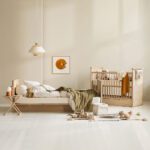 Oliver Furniture - Camp Novel Bed, Ledikant Incl. Ombouw tot Twijfelaar - Eikenhout, 60 x 120/120 x 200 cm