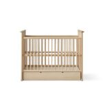 Oliver Furniture - Camp Novel Bed, Ledikant Incl. Ombouw tot Twijfelaar - Eikenhout, 60 x 120/120 x 200 cm