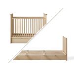 Oliver Furniture - Camp Novel Bed, Ledikant Incl. Ombouw tot Twijfelaar - Eikenhout, 60 x 120/120 x 200 cm