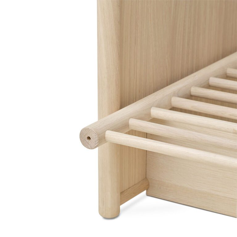 Oliver Furniture - Camp Novel Bed, Ledikant Incl. Ombouw tot Twijfelaar - Eikenhout, 60 x 120/120 x 200 cm