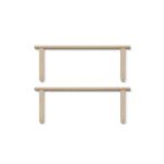 Oliver Furniture - Camp Novel Bed Veiligheidshek, 2 pcs. voor 120 x 200 bed - Eikenhout