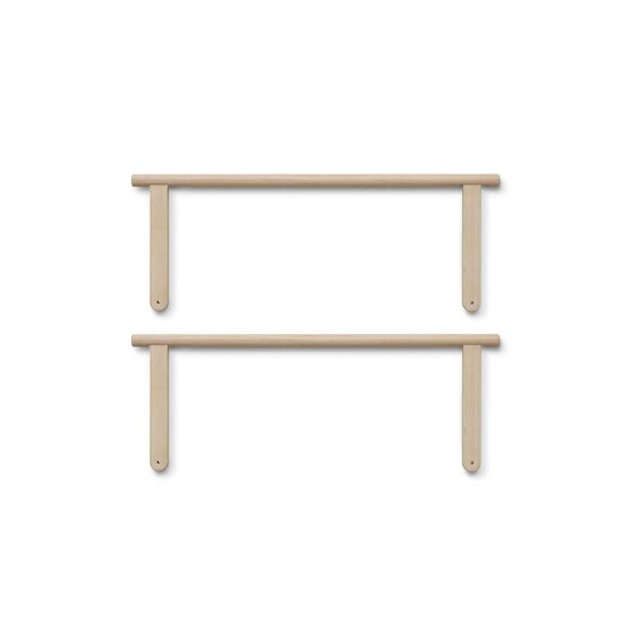 Oliver Furniture – Camp Novel Bed Veiligheidshek, 2 pcs. voor 120 x 200 bed – Eikenhout