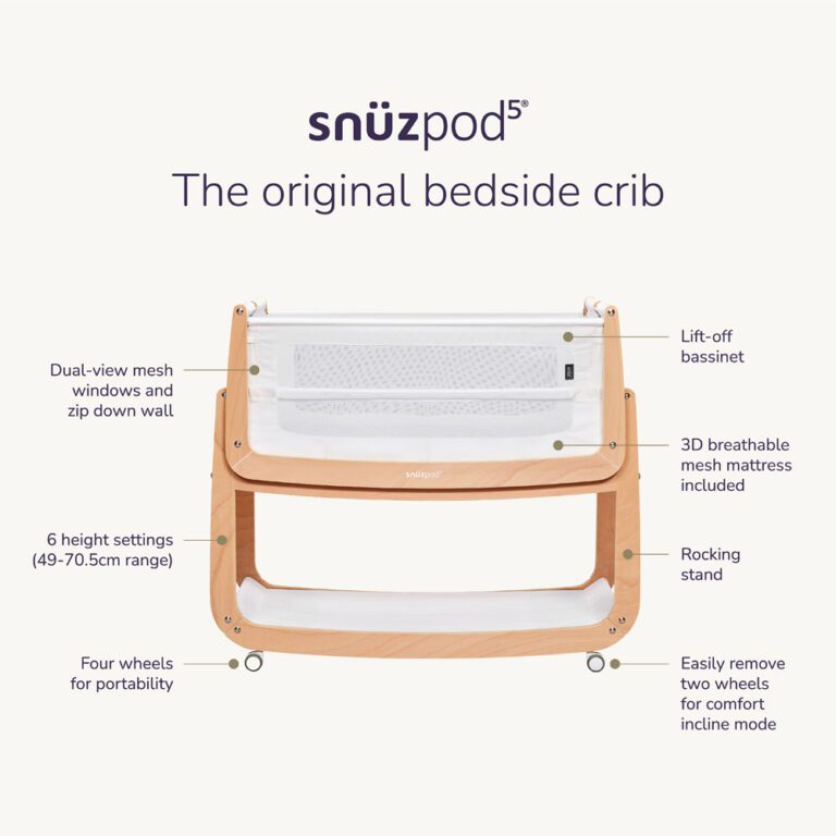 Snüz - SnüzPod5 Co-Sleeper - Natural