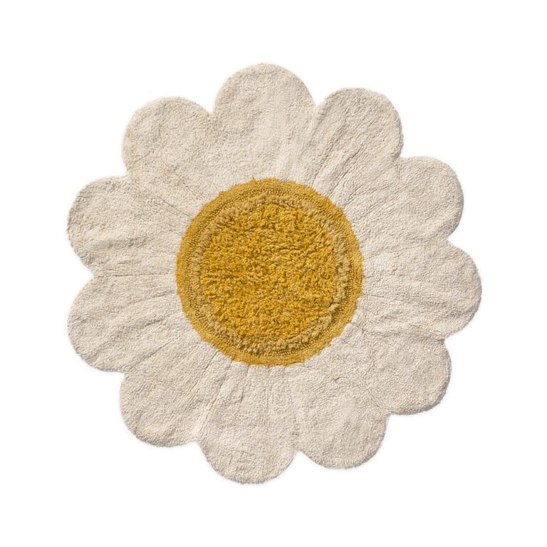 Lorena Canals - Wasbaar Vloerkleed - White Daisy