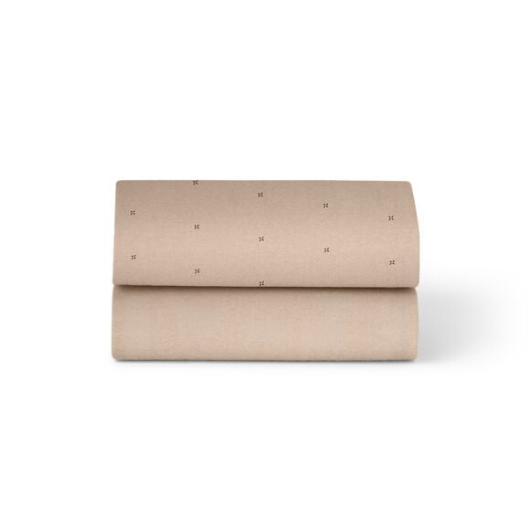 Snüz – Hoeslakens voor SnüzPod5 2-pack – Mocha Cross, 44 x 80 cm