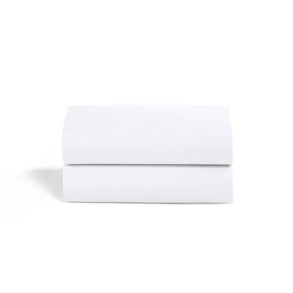 Snüz – Hoeslakens voor SnüzBaskit 2-pack – Wit, 35 x 75 cm