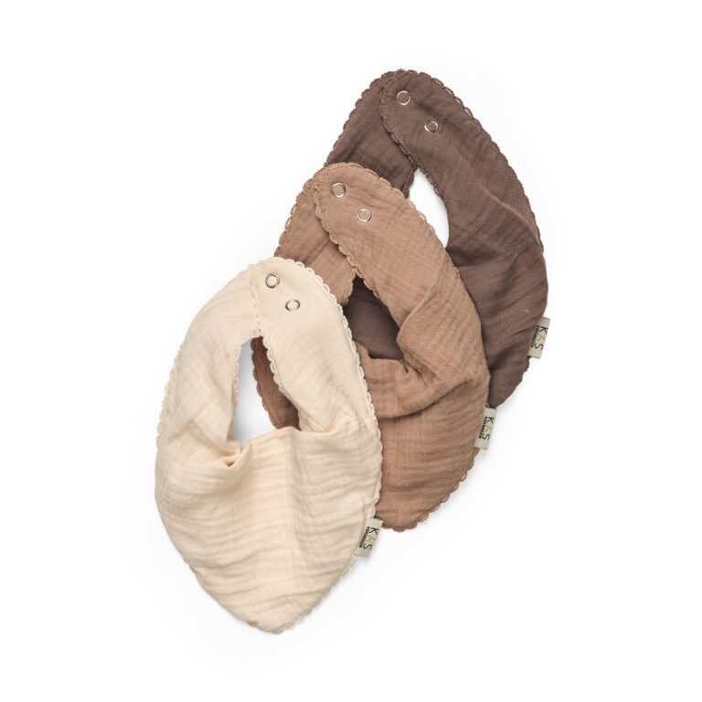 Kas Kopenhagen - Hydrofiele Slabbetjes 3-pack - Brown