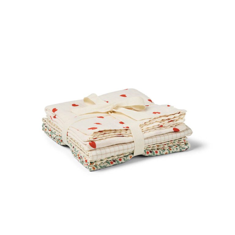 Dear April - Mio Hydrofiele Doeken 3-pack - Mini Check, Little Love, Forest Berries
