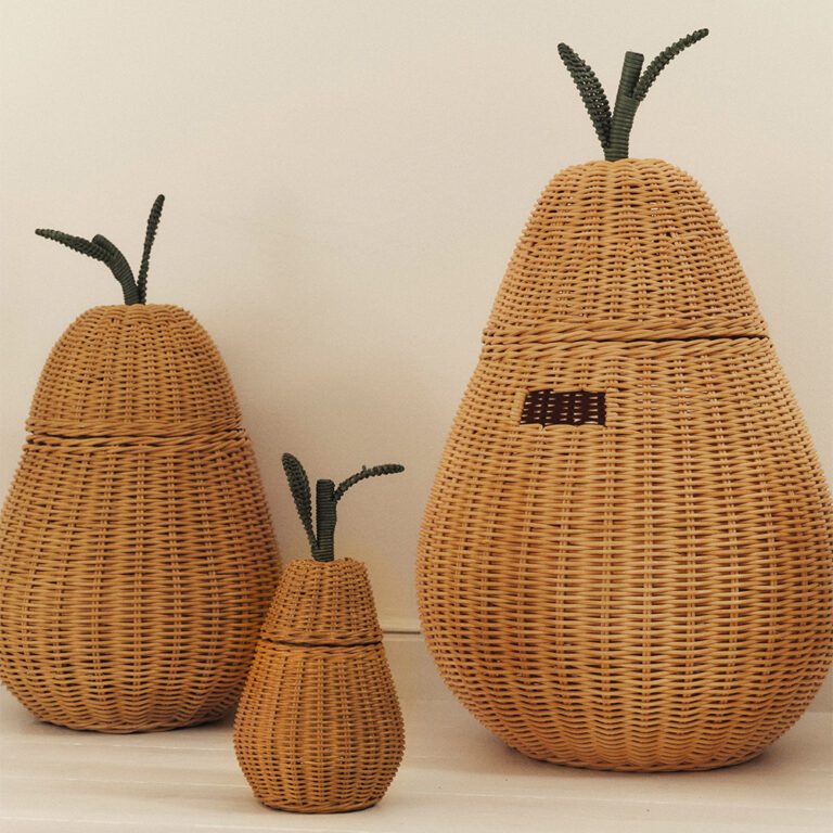 Ferm Living - Pear Opbergmand, Extra Large - Natural, Ø 50 x 83 cm
