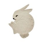 Ferm Living - Rabbit Tufted Vloekleed van Wol - Off-White - 88 x 120 cm