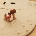 Ferm Living - Rabbit Tufted Vloekleed van Wol - Off-White - 88 x 120 cm