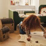 Ferm Living - Rabbit Tufted Vloekleed van Wol - Off-White - 88 x 120 cm