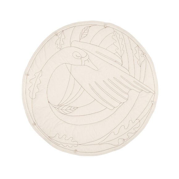 Ferm Living – Swan Babyspeelkleed – Natural – Ø 100 cm