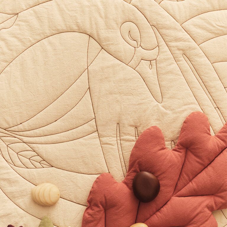 Ferm Living - Swan Babyspeelkleed - Natural - Ø 100 cm