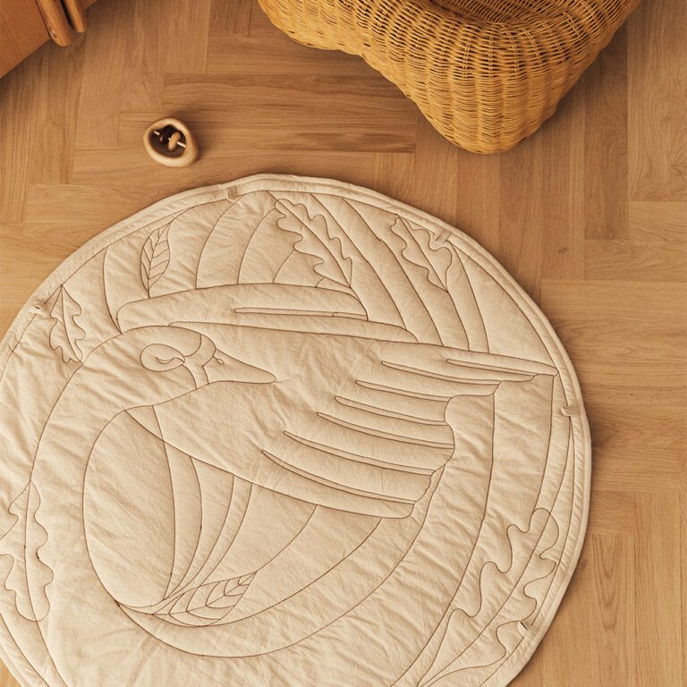 Ferm Living - Swan Babyspeelkleed - Natural - Ø 100 cm