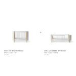 Oliver Furniture - Junior Kit - Wood Mini+ Ledikant naar Junior Bed - Wit/Eikenhout