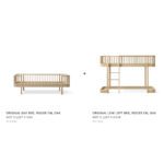 Oliver Furniture - Conversiekit - Wood Original Day Bed naar Low Loft Bed - Eikenhout