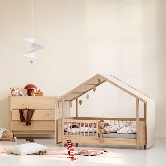Oliver Furniture – Wood Mini+ House Bed Canopy – Undyed